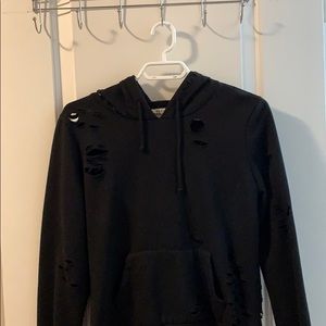Ripped black sweater